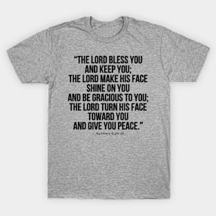 Numbers 6:24-26 / Numbers 6:24-26 Bible Verse Christian Gift / Numbers 6:24-26 Shirt Christian Jesus Christ Religion Religious Faith Bible Gift Sticker Posters and Art Prints T-Shirt